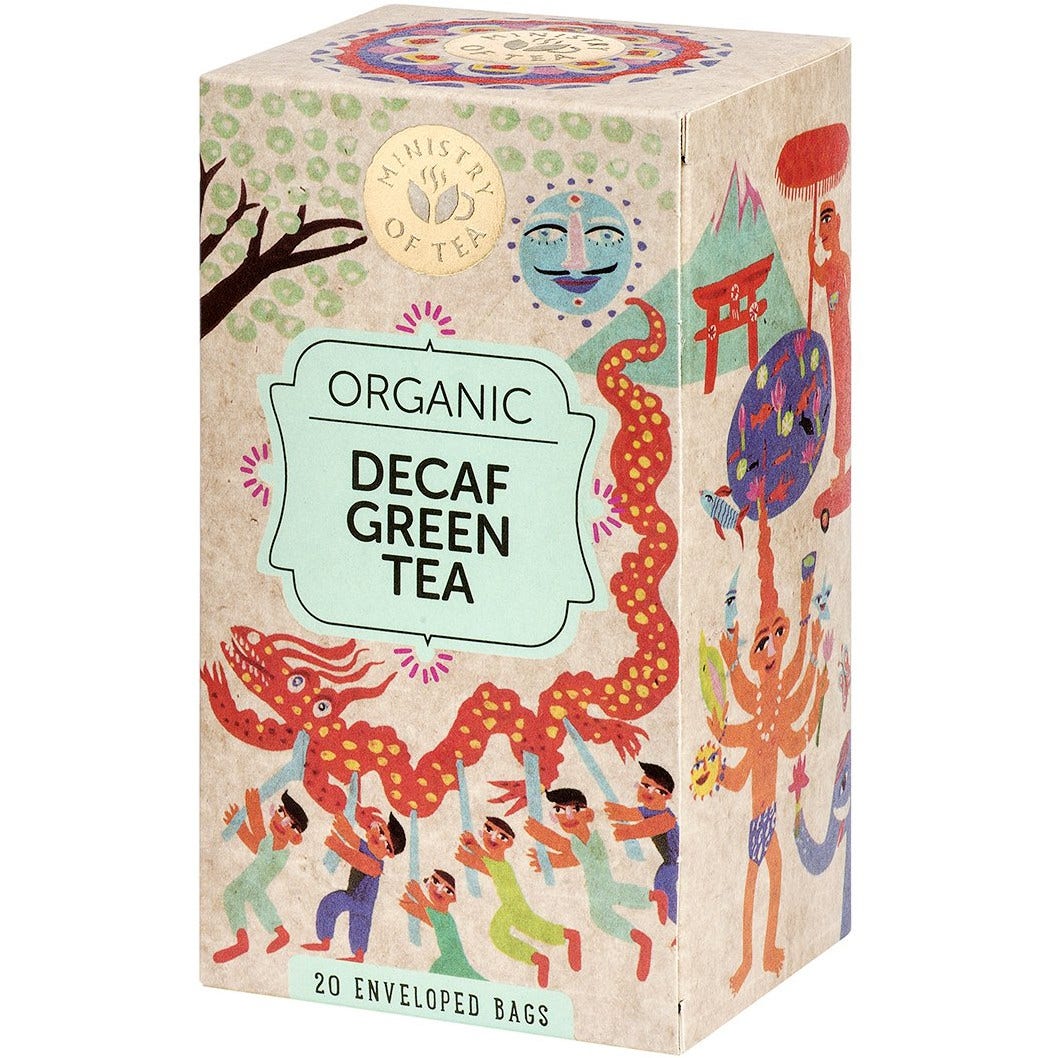 Ministry Of Tea Tè Verde Biologico Deteinato 20 Filtri