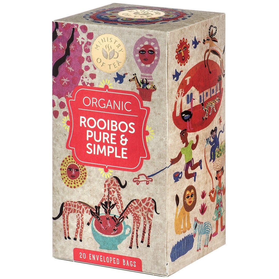 Ministry Of Tea Infusion biologique Rooibos pur 20 sachets