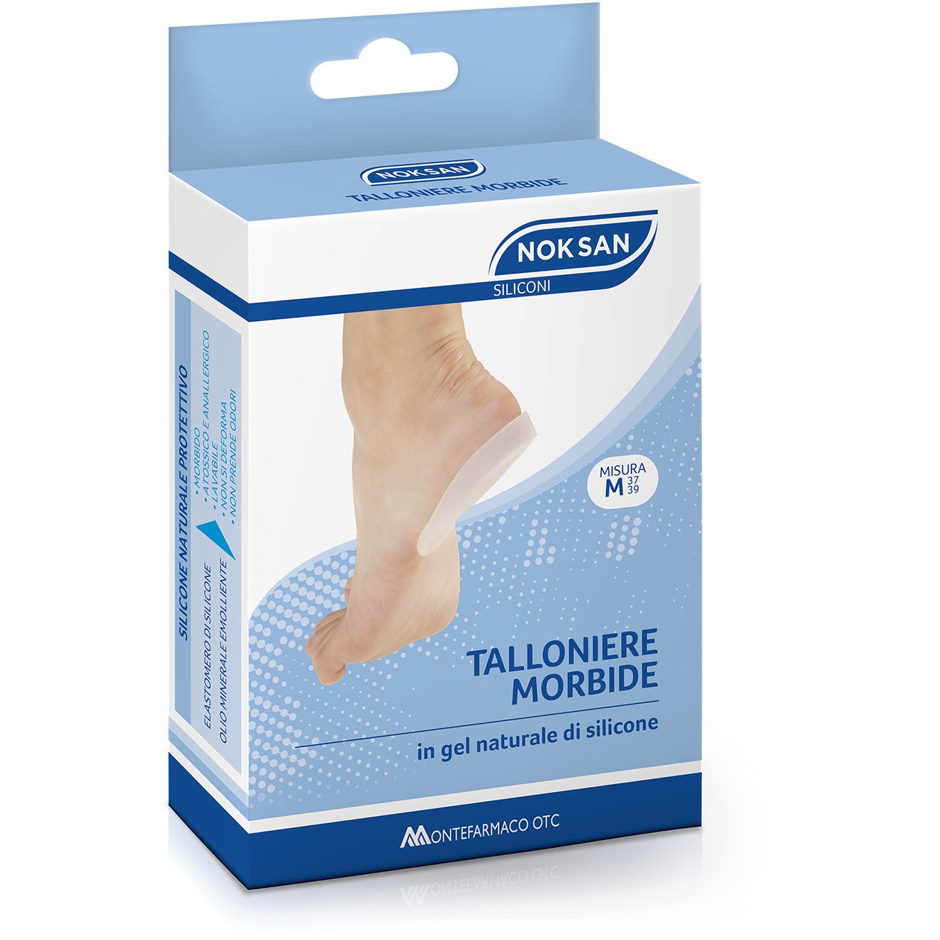 Noksan Talonnettes souples en gel, taille M, lot de 2