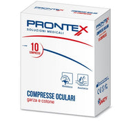 Garza Compressa Oculare Cotone Texil Prontex 10 Pezzi