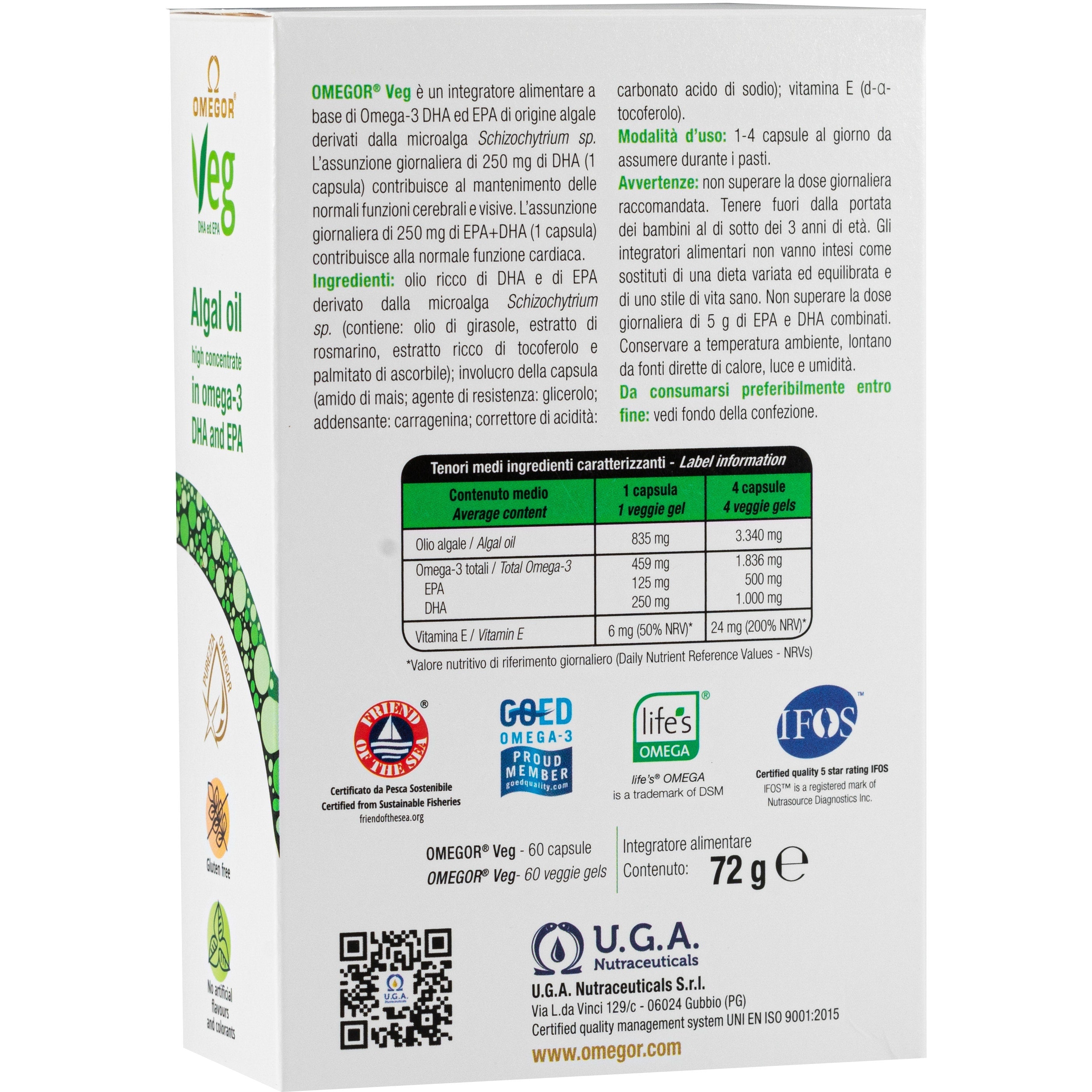 Omegor Veg 60 gélules