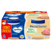 Mellin Omogeneizzato Prosciutto 4M+ 4x80g