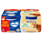 Mellin Purée de veau 4 petits pots de 80 g