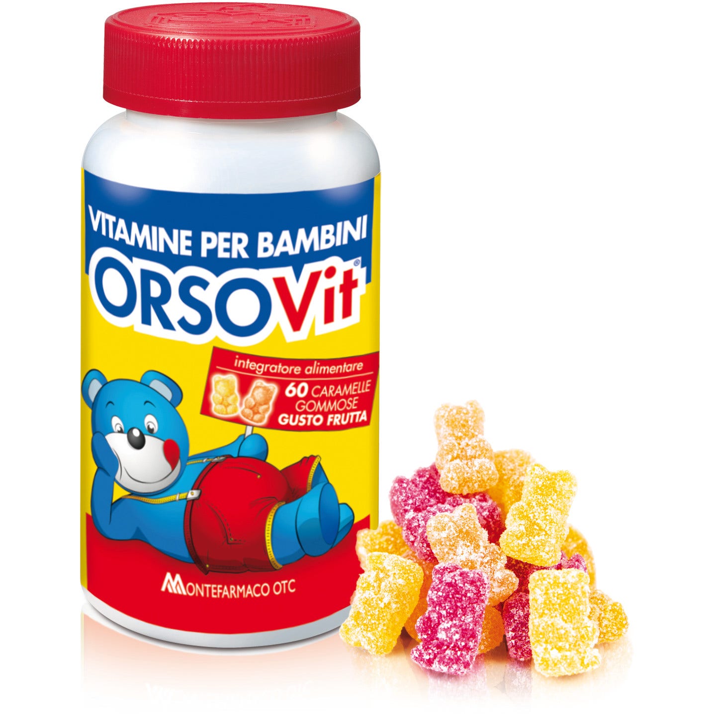 Orsovit Bonbons Gommeux Sans Gluten 60 Pièces