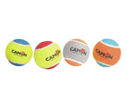 Camon balle de tennis rebondissante en caoutchouc plein pour chiens 7,2 cm