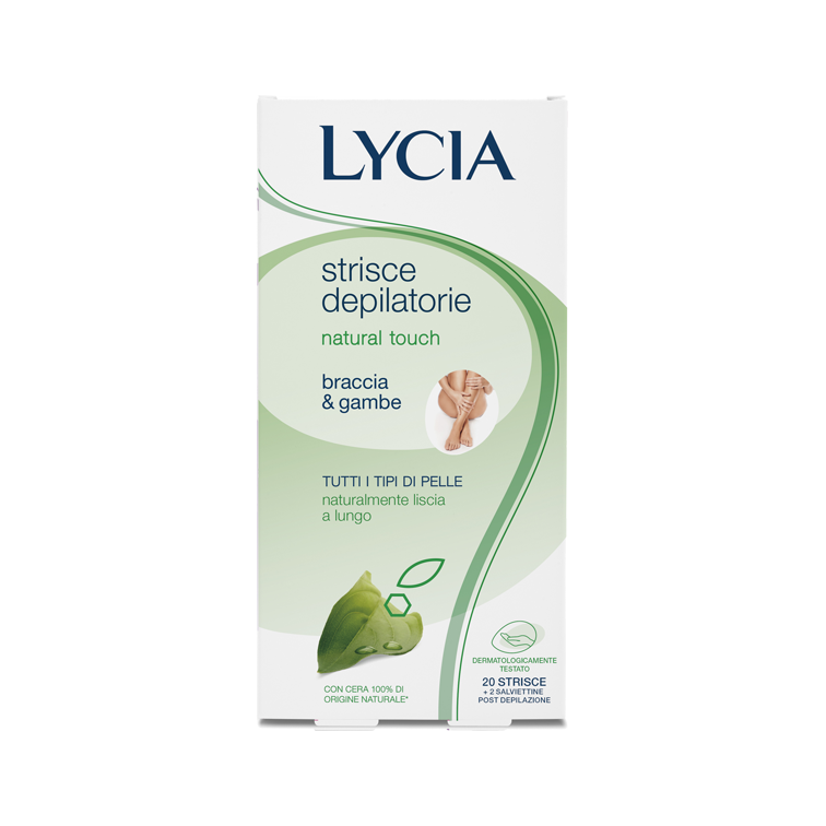 Lycia Natural Touch 20 Strisce Depilatorie Gambe Braccia