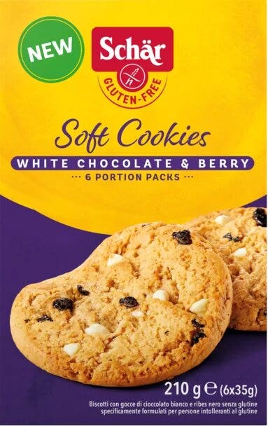 Schar Soft Cookies White Chocolate & Berry 210g