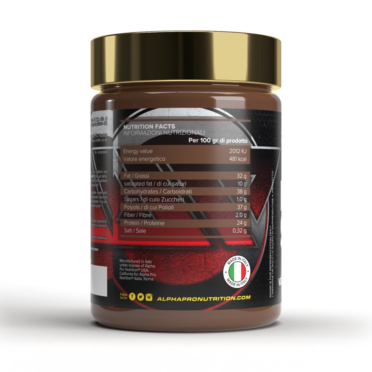 Alpha Pro Nutrition Protein Spread Cioccolato Latte 300g