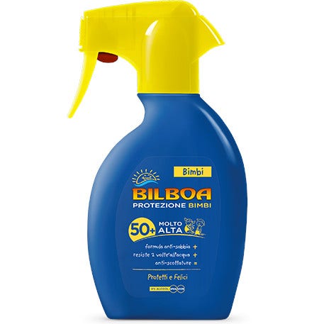 Bilboa Protection Solaire Enfants Spray à Gâchette SPF50+ 250 ml