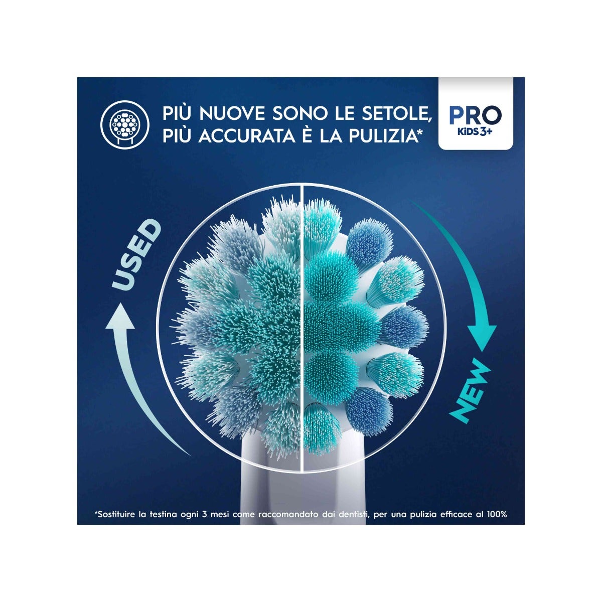 Oral-B Têtes de brosse de rechange Pro Kids avec Disney Frozen, 4 pièces