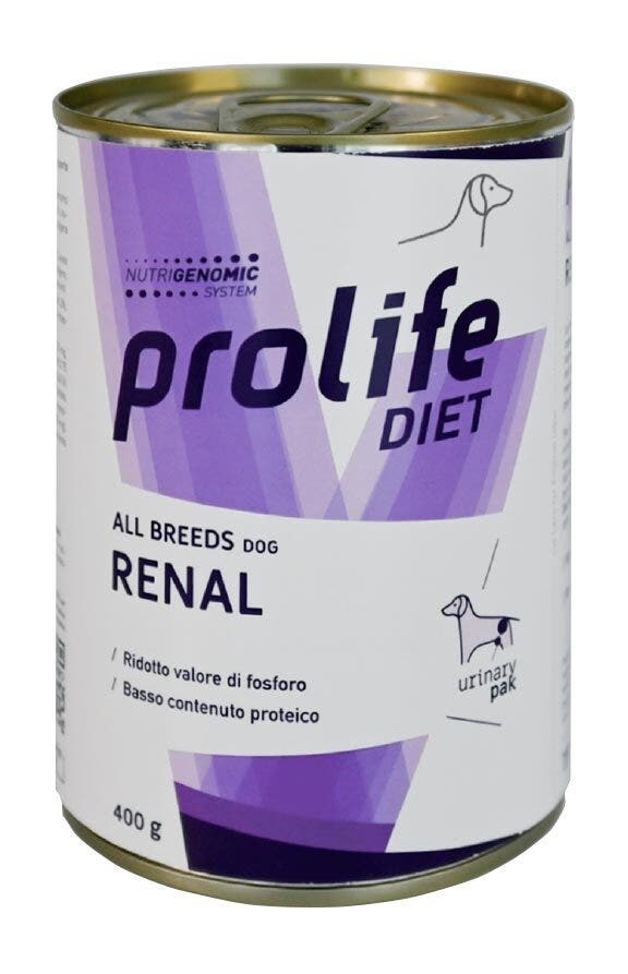 Prolife Diet Dog Renal All Breeds Nourriture humide pour chiens Boîte de 400 g