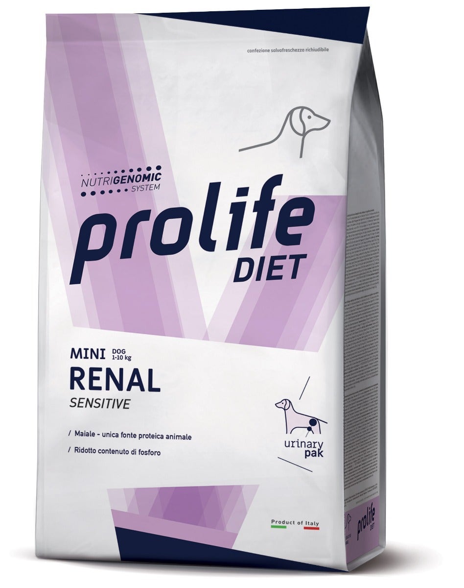Prolife Dog Diet Renal Nourriture humide pour chiens adultes de petite taille, sac de 500 g