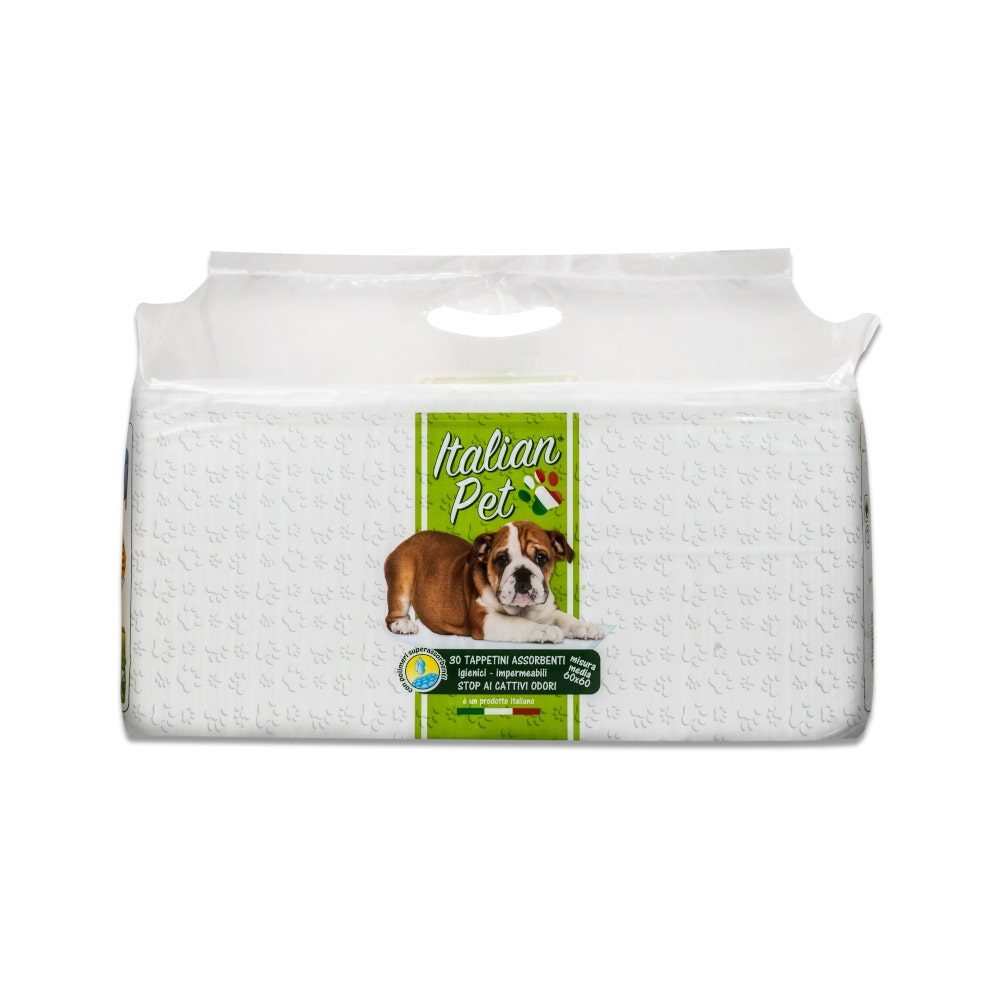 Italian Pet Tapis absorbants pour animaux de compagnie 60 x 60 cm, 30 pièces