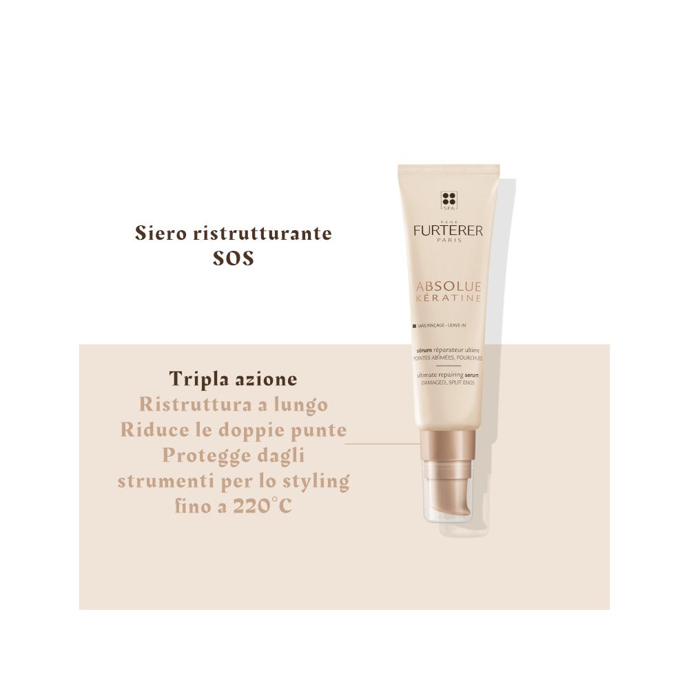 René Furterer Absolue Kératine Sérum Reconstructeur Extrême Pointes Abîmées 30 ml