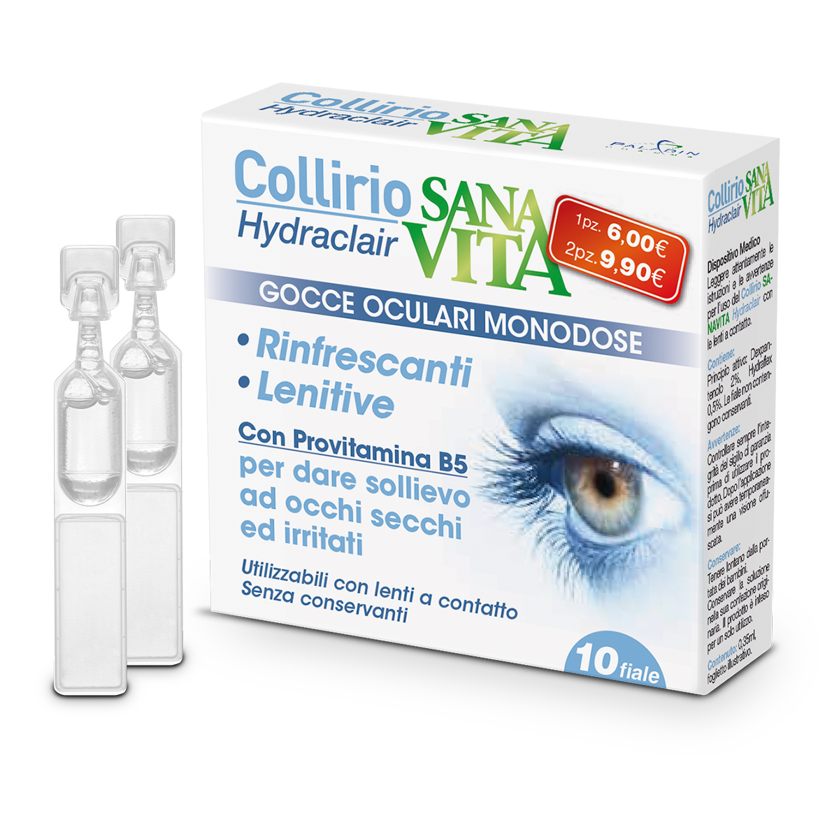 Sanavita Collyre Monodose 10 flacons monodoses