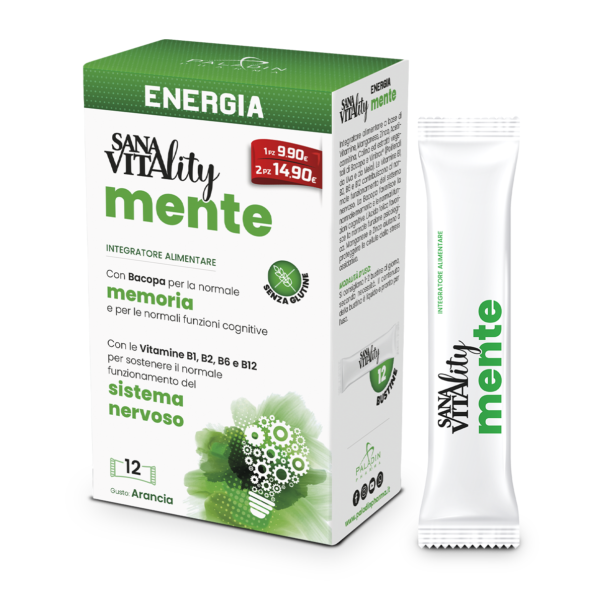 Sanavitality Énergie Mentale 12 sticks