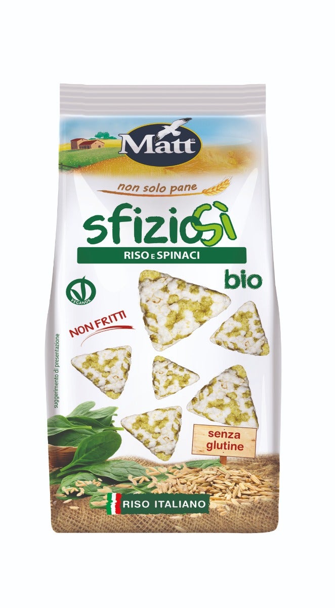 Matt Snack Sfiziosi Riso/Spinaci Bio 60g