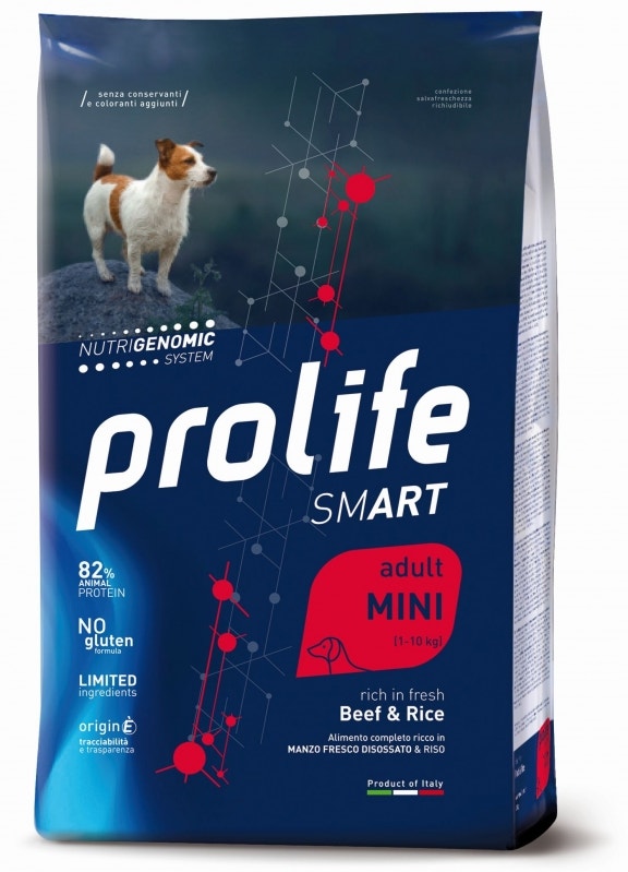 Prolife Smart Adult Mini Bœuf et Riz pour Chien 600 g
