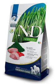 Farmina N&D Dog Medium & Maxi Spiruline Agneau pour chiens adultes 2 kg