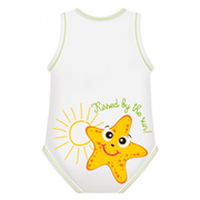 J Bimbi Body Neonato Senza Maniche In Cotone Bio 0-36 Mesi Stella Marina