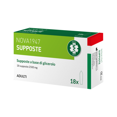 Nova 1947 Glycérol pour adultes, 18 suppositoires