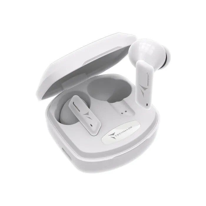 Techmade Auricolari Senza Filo Con Box Di Ricarica White