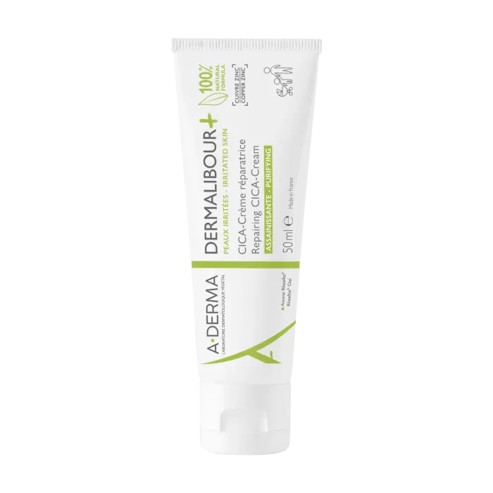 Aderma Dermalibour+ Cica-Crème restructurante purifiante pour peaux irritables 50 ml