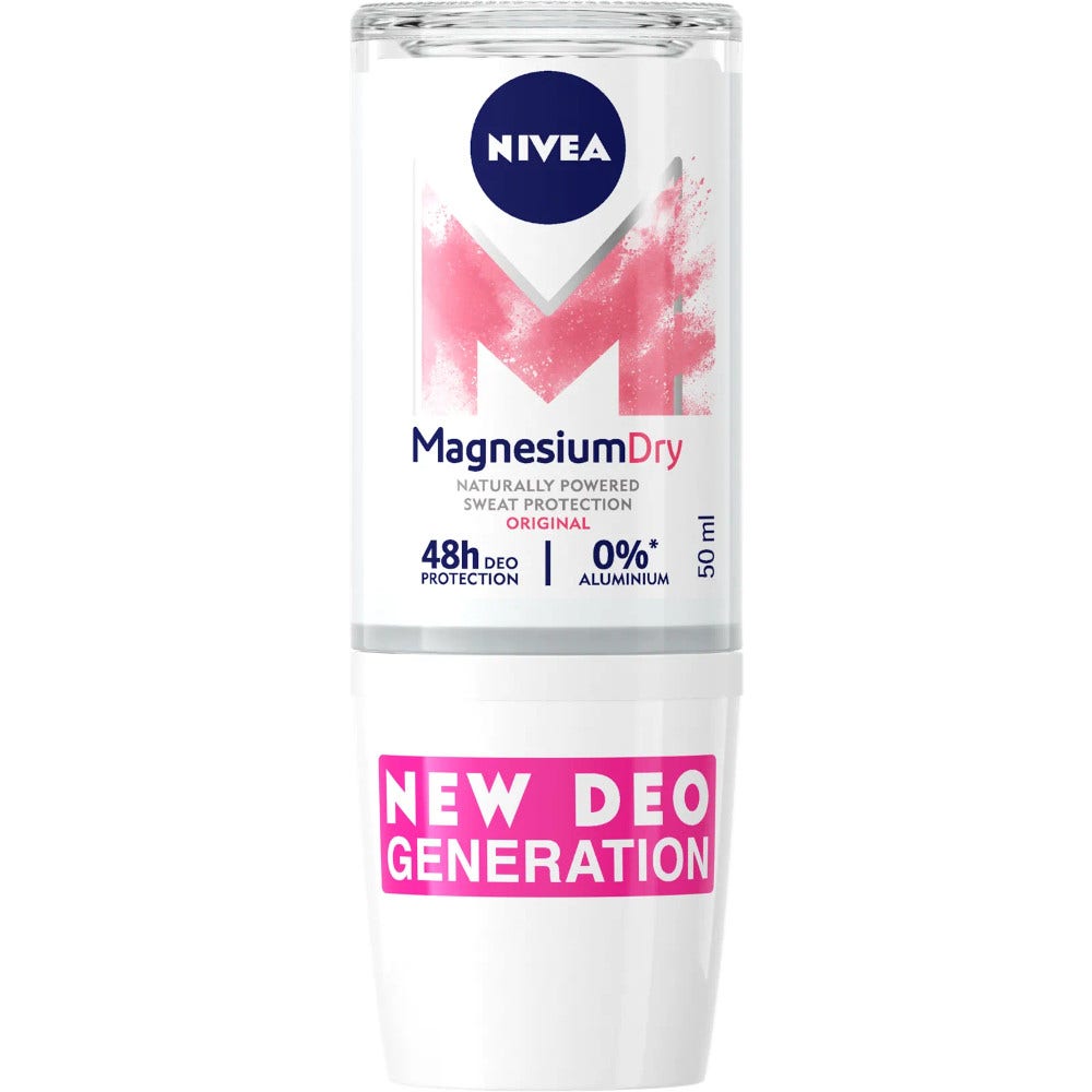 Nivea Déodorant Roll-on Magnesium Dry Original pour Femmes 50 ml