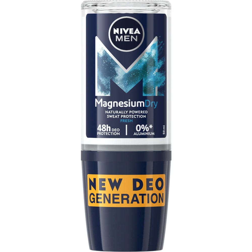 Nivea Déodorant Roll-on Magnesium Dry Fresh pour homme 50 ml
