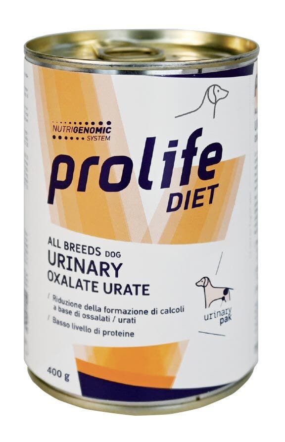 Prolife Dog Diet Urinary Oxalate Urate Nourriture humide pour chiens de toutes races Boîte de 400 g