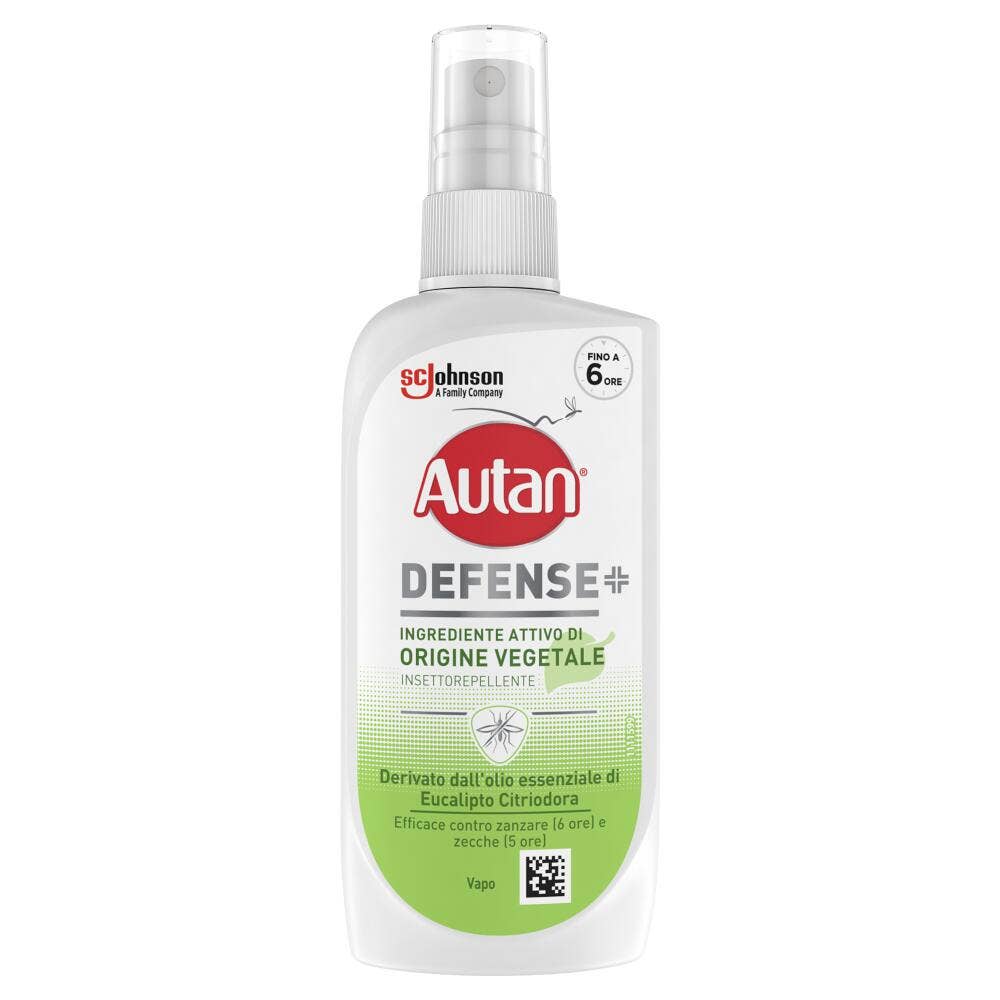Autan Defense Vegetale Spray anti-moustiques communs et tigres à base d'huile d'eucalyptus 100 ml